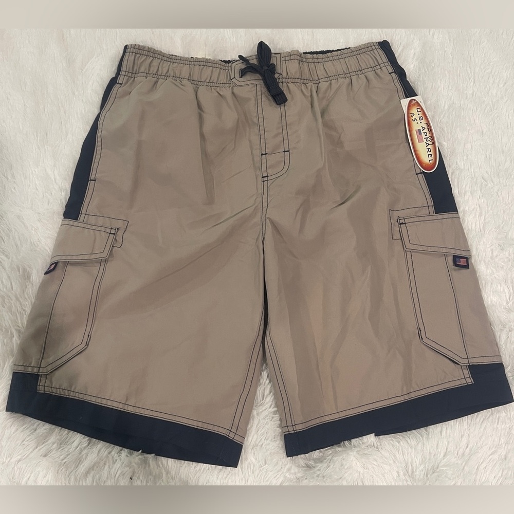 US Apparel Islander 5 pocket‎ Mens Swim shorts Trunks Swimsuit size M
